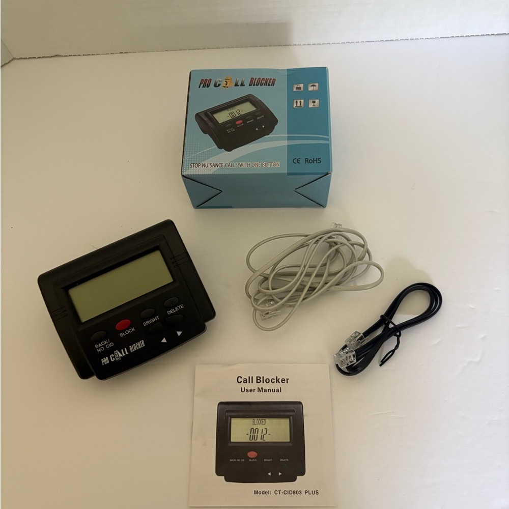 Pro Call Blocker Caller ID Nuisance Spam Call Stopper New Black OS